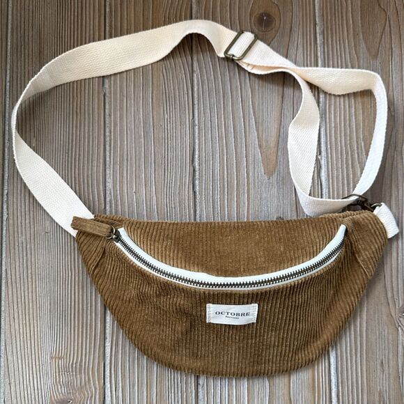 Sezane Handbags - Sezane Octobre Editions Brown Corduroy Fanny Pack - Brand New Never Used